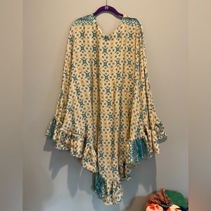 Kantha Bae Silk Poncho